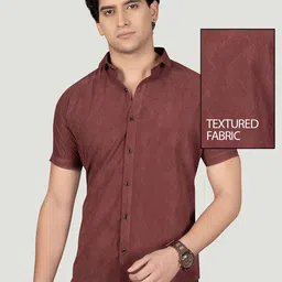 ALMATY Men Comfort Slim Fit Opaque Casual Shirt-image-25