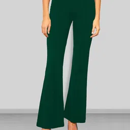 Dream Beauty Fashion Women Easy Wash Pleated Bootcut Trousers-picture-39