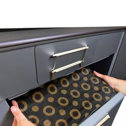 Mopak Decor Black Set of 1 Regular Shelf Liner Organisers image 3