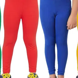 Tik Tok WEARS Girls Red Churidar Length Leggings-picture-41