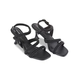 Lino Perros Women Solid Synthetic Leather Kitten Sandals With Western Embellished-picture-10