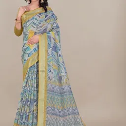 PAYAL CREATION Abstract Printed Woven Design Zari Saree-picture-57