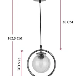 SOMIL Printed Glass Cylinder Ceiling Lamps image 3