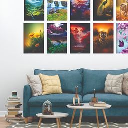 CVANU Multicoloured 6 and more Piece Paper Wall Core-picture-49