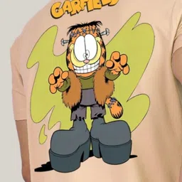 Greylongg Men Garfield Printed Regular Fit T-shirt image 5