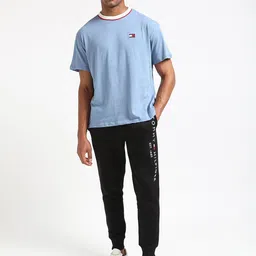 Tommy Hilfiger Men Solid Round Neck Cotton T-shirt image 3