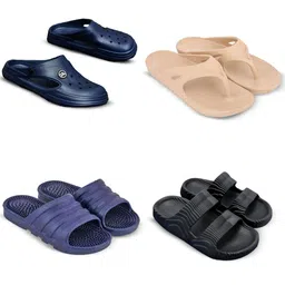 Feel alive Set Of 4 Ultra-Comfortable Lightweight Thong Flip-Flops-picture-12