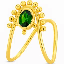 Nipura 18k Gold Plated Cubic Zirconia Studded Ring image 2