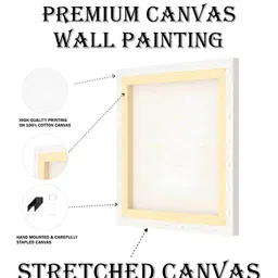 Livin'luxe White & Brown Geometric Shapes Printed Canvas Wall Art image 4