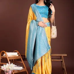 Astita Woven Design Zari Saree image 3