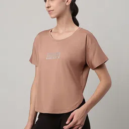 MKH Women Typography Printed Dri-FIT T-shirt image 4