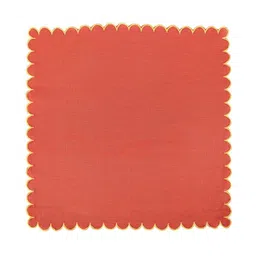fingercraft Unisex 6-Pcs Rust Scallop Table Napkin image 5