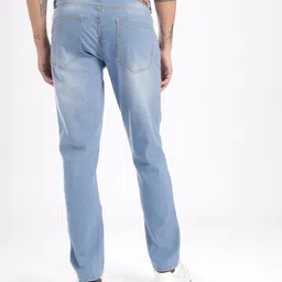 glitchez Men Slim Fit Light Fade Stretchable Jeans image 5