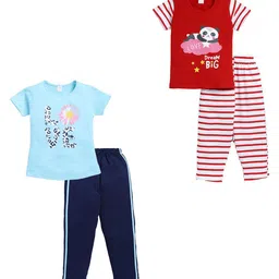Todd N Teen Girls Printed Night suit-picture-16