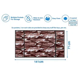 The Furnishing Tree Beige Printed Refrigerator Cover image 2