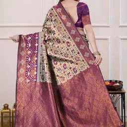 Aaishvyapparels Woven Design Zari Art Silk Handloom Banarasi Saree image 4