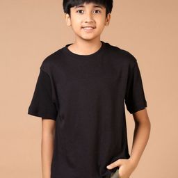 V-Mart Boys Solid Round Neck Cotton T-shirt-picture-24
