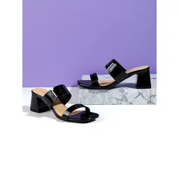 Lazera Block Mules with Buckles image 3