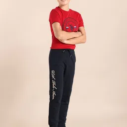 u.s. polo assn. kids U.S. Polo Assn. Boys Pure Cotton Mid Rise Joggers image 4
