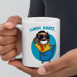 Mr UVD White & Blue Printed Ceramic Glossy Mugs Set of Cups and Mugs-image-36