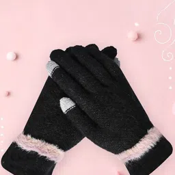 LOOM LEGACY Women Acrylic Touchscreen Gloves-image-52