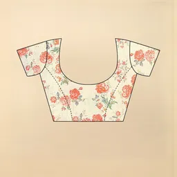 J 6 DESIGNER Floral Printed Saree image 3