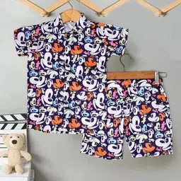 TOONKY Boys Printed Shirt with Shorts image 3