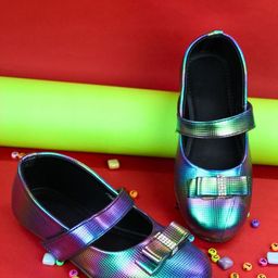 NESKA MODA Girls Printed Mojaris-picture-9