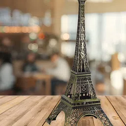 THE QUIRKY HOME Bronze-Toned Eiffel Tower Replica Monument Miniature Curio Showpiece image 2