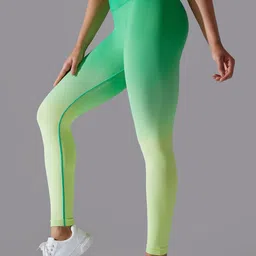 XFyt Slim-Fit High-Waist Ankle Length Seamless Yoga Tights image 2