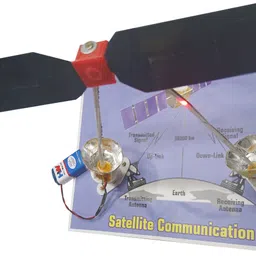 melody's Satellite Communication - Science Project Exhibition Model with Running Educational Electronic Hobby Kit image 3