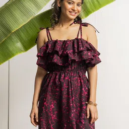 aoba EROTISSCH Women Printed Fit & Flare Dress-picture-37