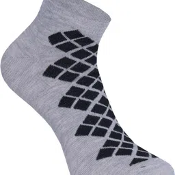 SOXVIEW Women Pack of 3 Multi Color Striped Casual Cotton Solid Ankle Length Socks image 2