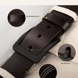Roadster Men Pack Of 2 Tang Closure Leather Belt image 5