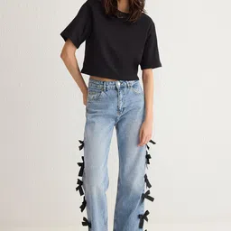 Trendyol Women Low Distress Heavy Fade Jeans-image-25