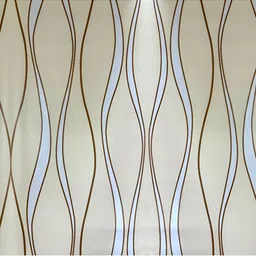 INDIAN ROYALS Gold & Blue Printed Waves Design Home Dcor Waterproof Wallpaper-image-2