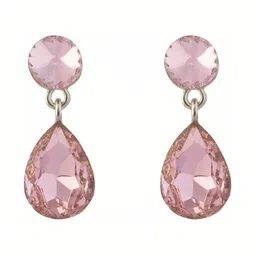 Women Click Rhodium-Plated Stone-Studded Jewellery Set image 3