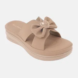 Mast & Harbour Women Open Toe Flats with Bows image 4