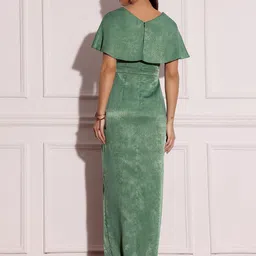 Miss Chase Women Embellished Draped Maxi Dress image 2