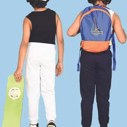 NUSYL Boys Pack Of 2 Solid Straight Fit Trackpants image 3