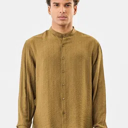 Snitch Pure Cotton Mandarin Collar Casual Shirt-picture-30