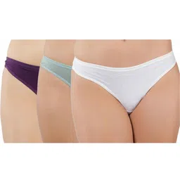 ORLIZEA Pack of 3 Women Low-Rise Cotton Blend Thongs-picture-18