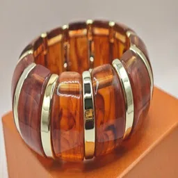 SAPRAA TRENDS Women Ceramic Gold-Plated Cuff Bracelet-image-18