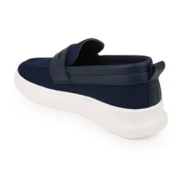 Mast & Harbour Men Textured Contrast Sole Slip-On Penny Loafers image 2