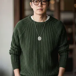 fashlook Men Ribbed Woollen Pullover-image-57