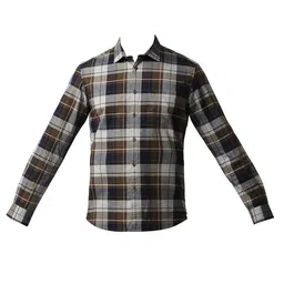 Basics Men Relaxed Fit Spread Collar Tartan Checked Cotton Casual Shirt image 3