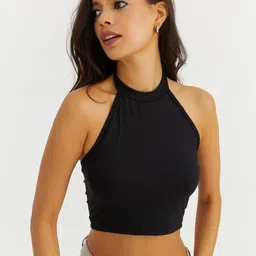 Cool & Sexy Halter Neck Regular Crop Top-picture-41