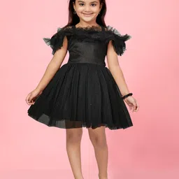 BAESD Net Fit & Flare Dress image 1