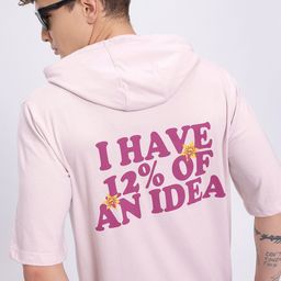 glitchez Typography Print Hooded Relaxed T-shirt-picture-40