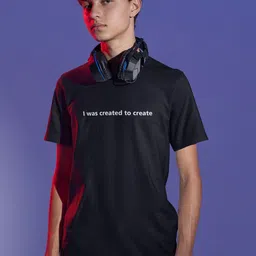 Stitchmeashirt Men Activchill Typography Printed Round Neck Cotton T-shirt-picture-41